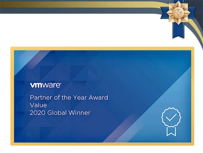 VMware 219全球合作伙伴金奖