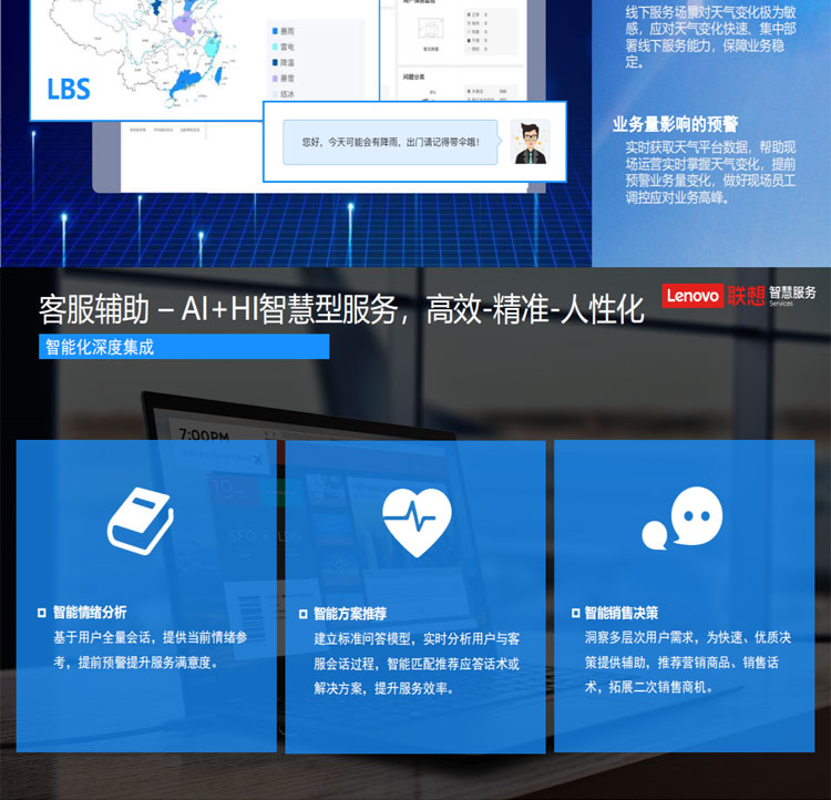联想专卖店推出联想智慧客服解决方案(魔方系统)