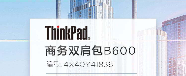ThinkPad 商务双肩包B600 (4X40Y41836)