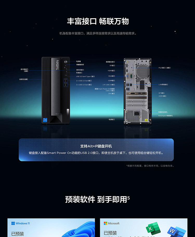 联想台式机ThinkCentre neo P600